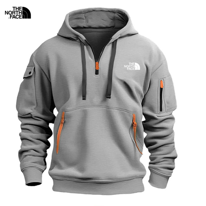 Hoodie z półzamkiem dla mężczyzn