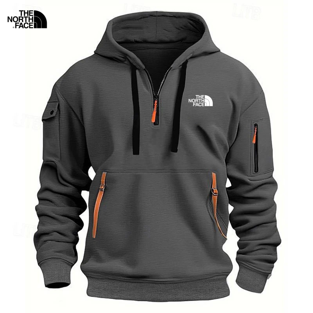 Hoodie z półzamkiem dla mężczyzn