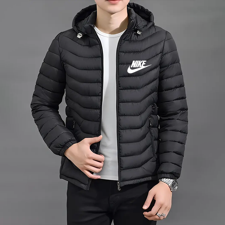 Elegancka Kurtka z Kapturem i Zamkiem