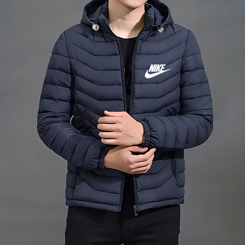 Elegancka Kurtka z Kapturem i Zamkiem