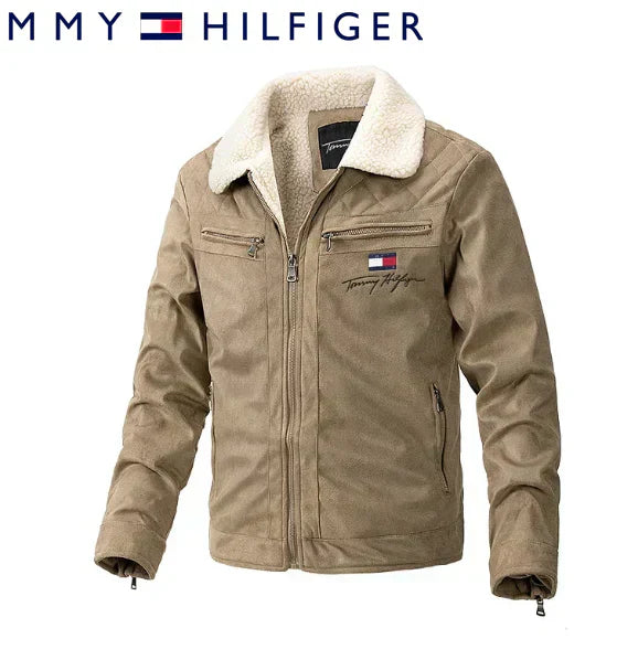 Zimowa kurtka z futrzanym kołnierzem